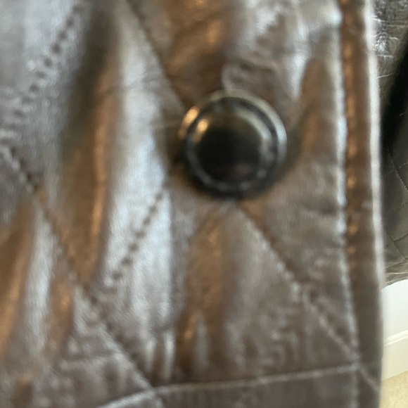 Paul Stuart XL luxury butter leather quilted coat - Picture 3 of 7